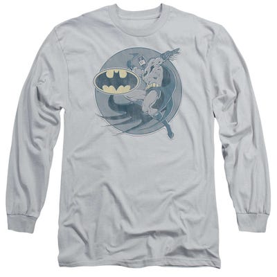 Retro Batman Iron On Long Sleeve Shirt