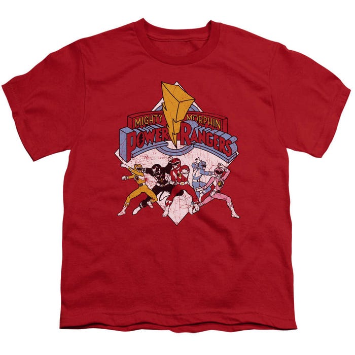 Retro Mighty Morphin Power Rangers Kids T-Shirt