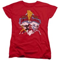 Retro Mighty Morphin Power Rangers Womens T-Shirt