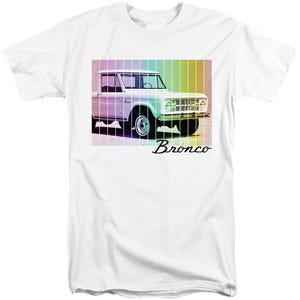 Retro Rainbow Ford Bronco Tall T-Shirt