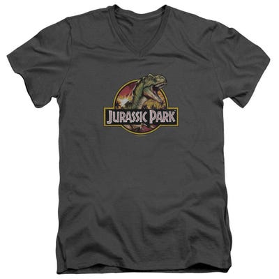 Retro Rex Jurassic Park V-Neck T-Shirt