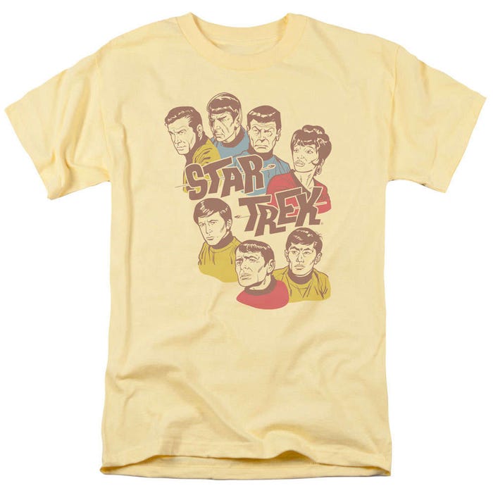 Retro Star Trek Illustrated Crew T-Shirt