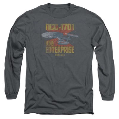 Retro Star Trek NCC1701 U.S.S Enterprise Long Sleeve Shirt