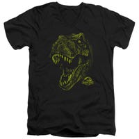 Rex Mount Jurassic Park V-Neck T-Shirt