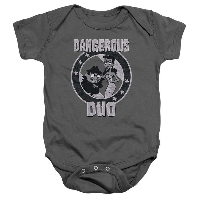 Rocky & Bullwinkle Dangerous Duo Retro Baby Bodysuit