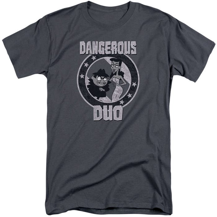 Rocky & Bullwinkle Dangerous Duo Retro Tall T-Shirt