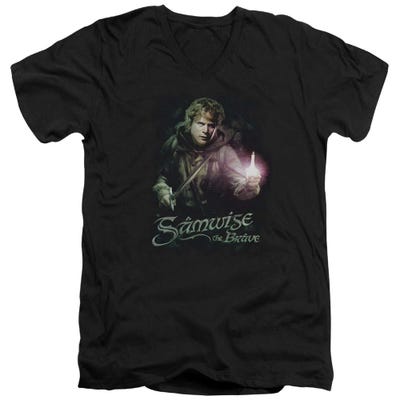 Samwise The Brave Lord Of The Rings V-Neck T-Shirt