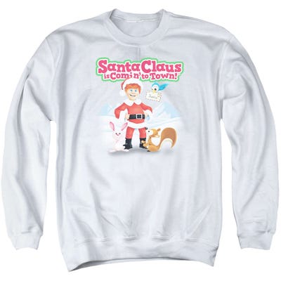 Santa Claus Is Comin' to Town Animal Friends Sweatshirt