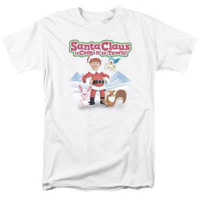 Santa Claus Is Comin' to Town Animal Friends T-Shirt