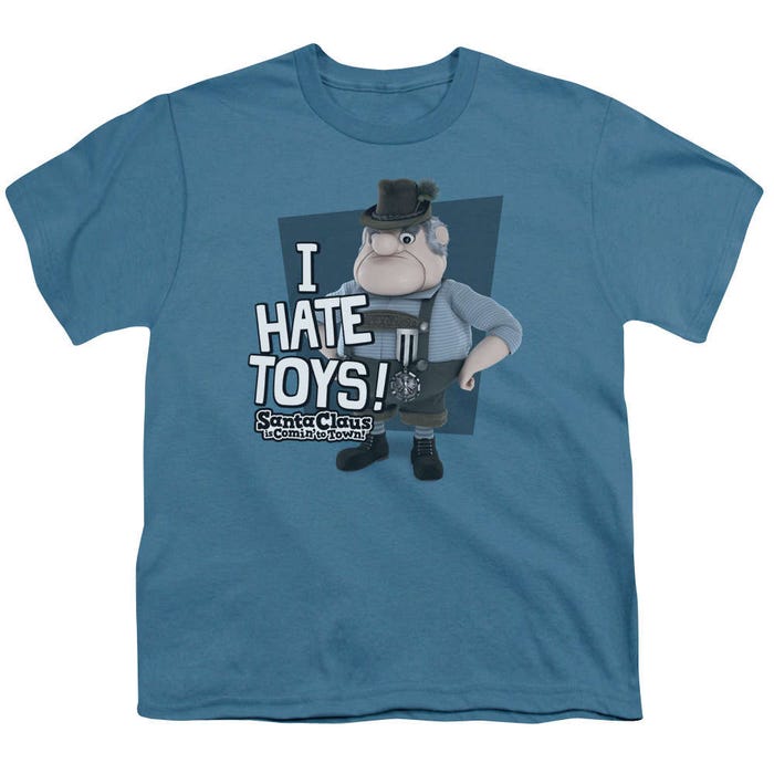 Santa Claus Is Comin' to Town Hate Toys Kids T-Shirt