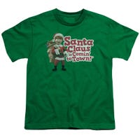 Santa Claus Is Comin' to Town Logo Kids T-Shirt
