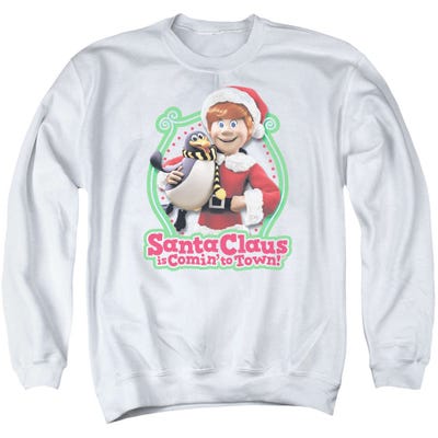 Santa Claus Is Comin' to Town Penguin Sweatshirt
