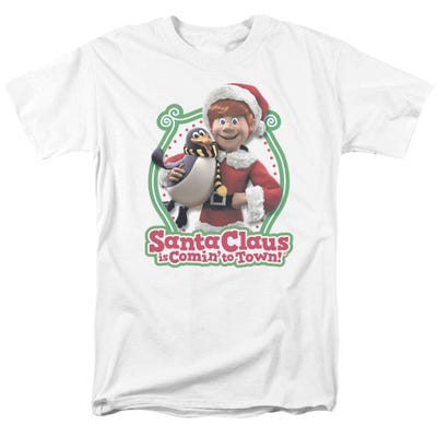 Santa Claus Is Comin' to Town Penguin T-Shirt