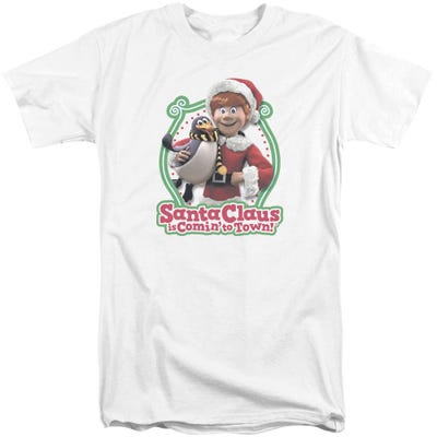 Santa Claus Is Comin' to Town Penguin Tall T-Shirt