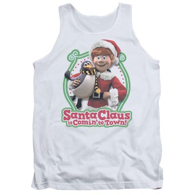 Santa Claus Is Comin' to Town Penguin Tank Top
