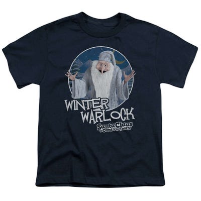 Santa Claus Is Comin' to Town Winter Warlock Kids T-Shirt