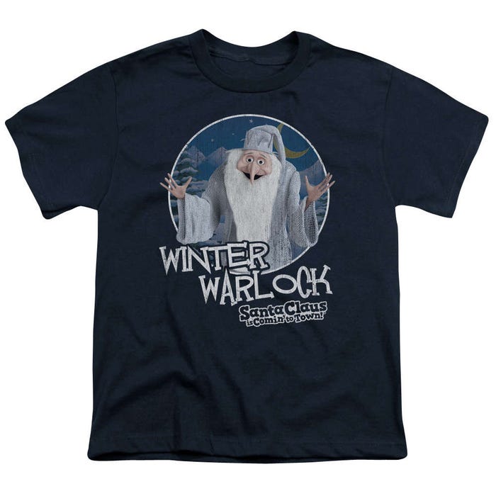 Santa Claus Is Comin' to Town Winter Warlock Kids T-Shirt