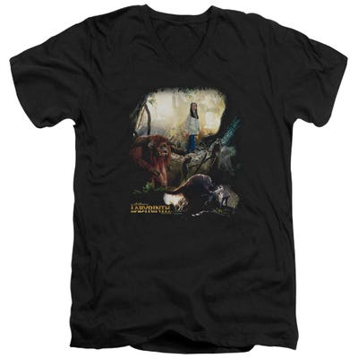 Sarah And Ludo Labyrinth V-Neck T-Shirt