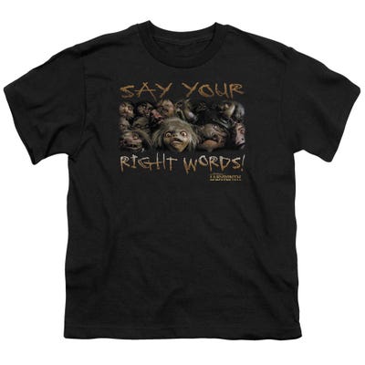 Say Your Right Words Labyrinth Kids T-Shirt