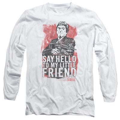 Scarface Say Hello To My Little Friend Long Sleeve Shirt