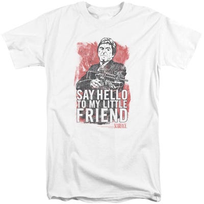 Scarface Say Hello To My Little Friend Tall T-Shirt