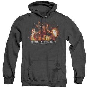 Scorpio Flames Adult Heather Hoodie