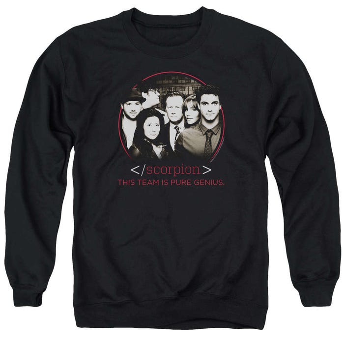 Scorpion Team Is Pure Genius Cast Sweatshirt