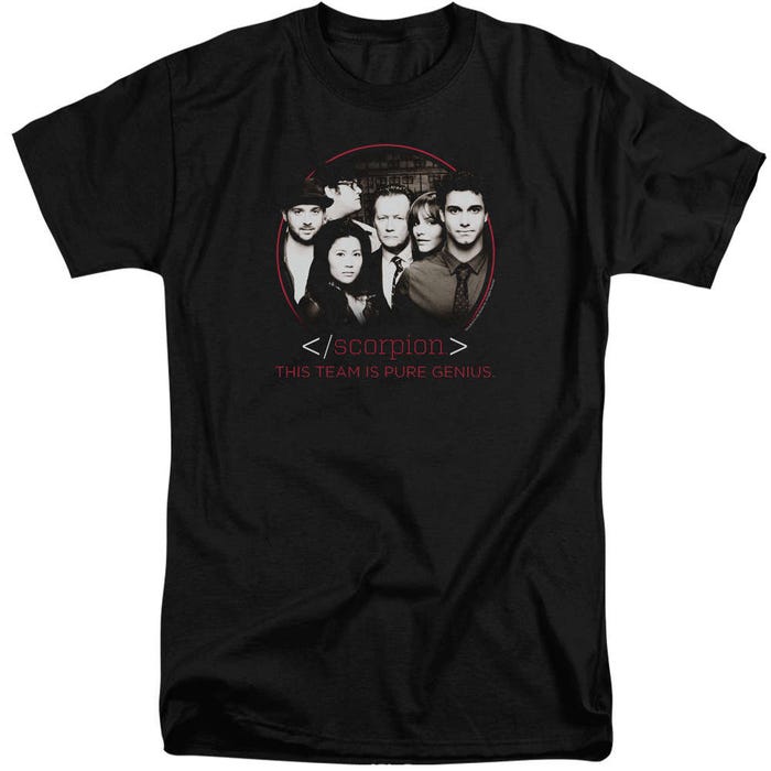 Scorpion Team Is Pure Genius Cast Tall T-Shirt