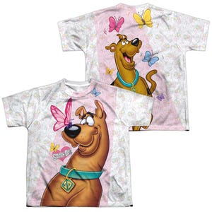 SCOOBY DOO BUTTERFLY Back & Front Kids Sublimation T-Shirt