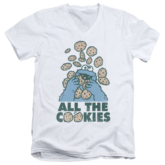 Sesame Street All The Cookies V-Neck T-Shirt