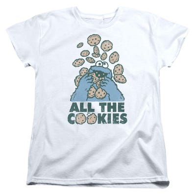 Sesame Street All The Cookies Womens T-Shirt