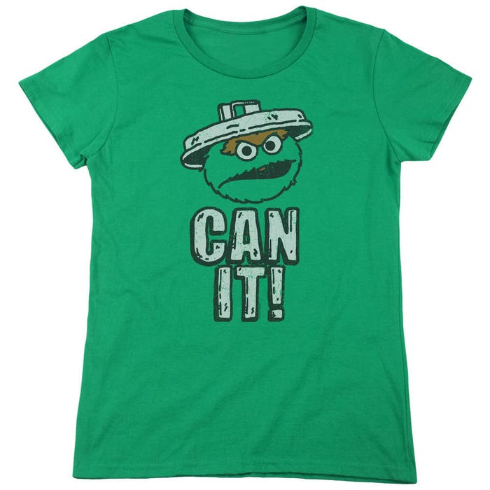 Sesame Street Can It Womens T-Shirt