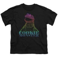 Sesame Street Cookie Moster Halftone Kids T-Shirt