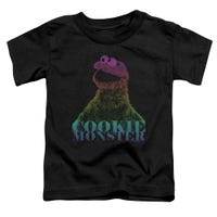 Sesame Street Cookie Moster Halftone Toddler T-Shirt