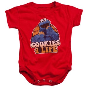 Sesame Street Cookies 4 Life Cookie Monster Baby Bodysuit