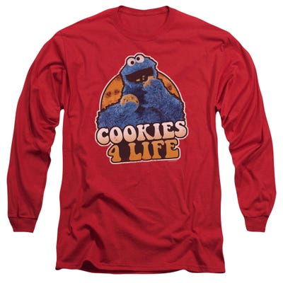Sesame Street Cookies 4 Life Cookie Monster Long Sleeve Shirt
