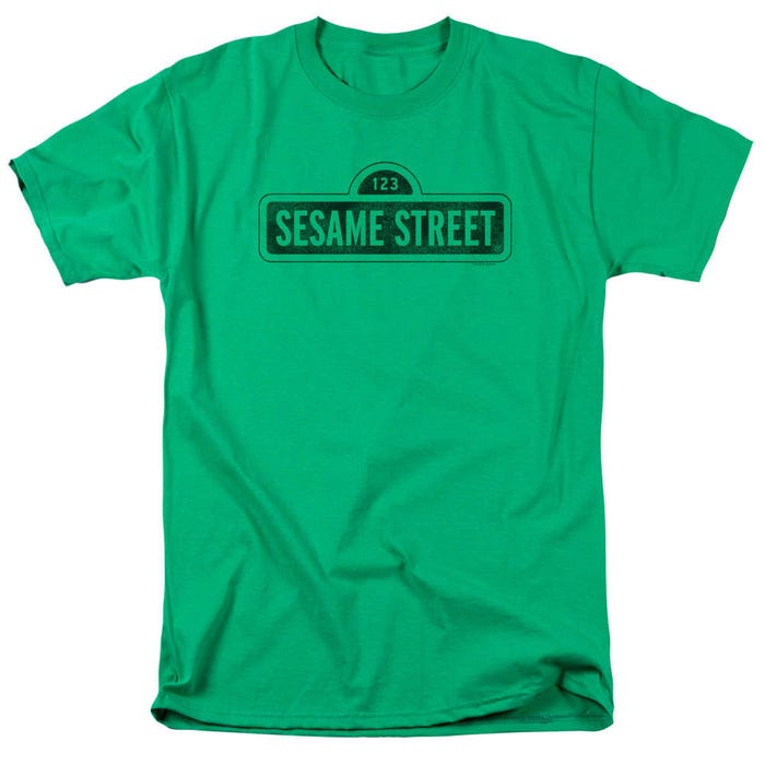 Sesame Street Distressed Dark Logo T-Shirt