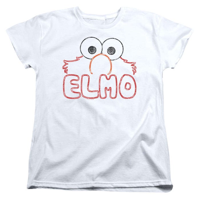 Sesame Street Elmo Letters Womens T-Shirt