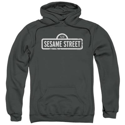 Sesame Street Grey Style Logo Hoodie