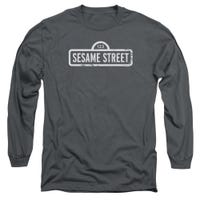 Sesame Street Grey Style Logo Long Sleeve Shirt