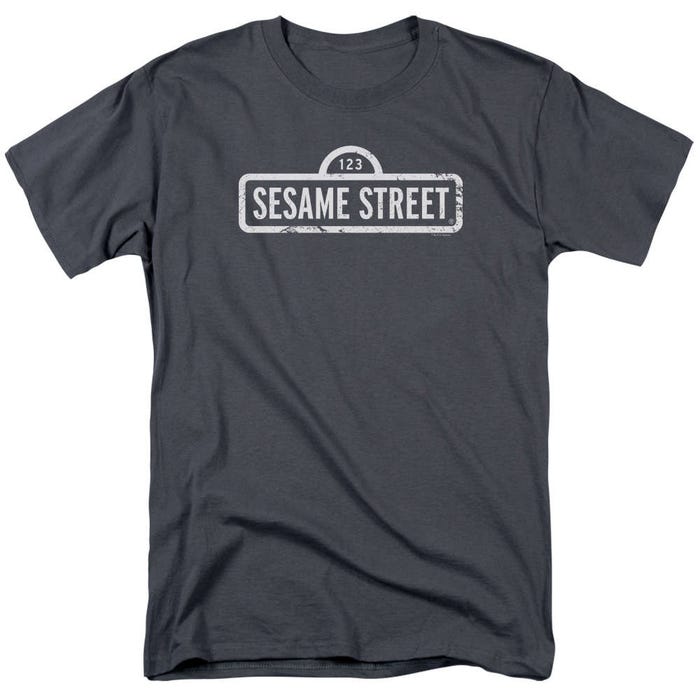 Sesame Street Grey Style Logo T-Shirt