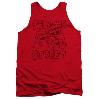 Sesame Street Group Crunch Tank Top