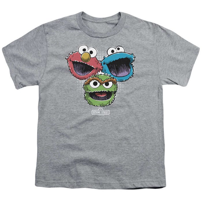 Sesame Street Halftone Heads Kids T-Shirt