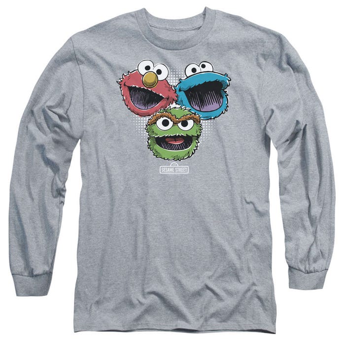 Sesame Street Halftone Heads Long Sleeve Shirt