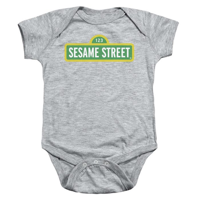 Sesame Street Logo Baby Bodysuit