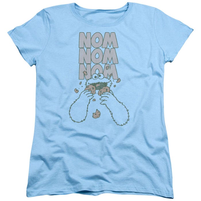 Sesame Street Nom Cookies Womens T-Shirt