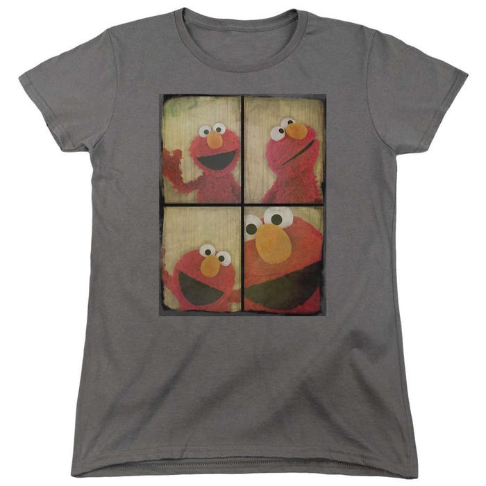 Sesame Street Photo Booth Elmo Womens T-Shirt