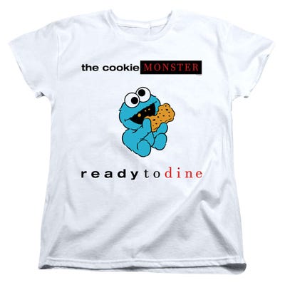 Sesame Street The Cookie Monster Ready To Dine Womens T-Shirt