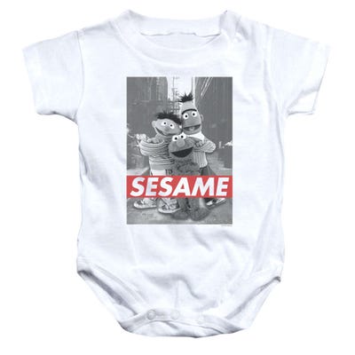 Sesame Street Vintage Poster Baby Bodysuit
