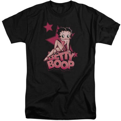 Sexy Star Betty Boop Logo Tall T-Shirt